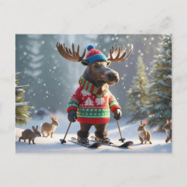Christmoose und Friends Personalisiert Postkarte