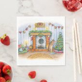 Christmouse napkins art von Alissa Hansen Serviette (Beispiel)