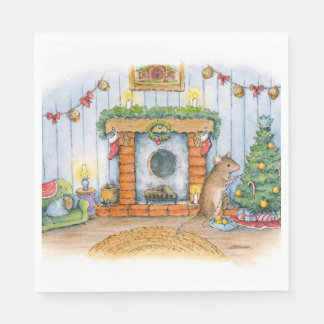 Christmouse napkins art von Alissa Hansen Serviette