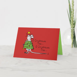 Christmouse Tree - Funny Mouse Christmas Card Karte