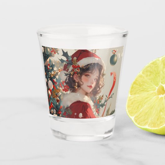 Christms Fantasy: Urlaub Romance 1,500z Shot Glass Schnapsglas (Vorderseite)