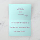 CHRISTMS FEIERTAGSKARTE (Innenseite)