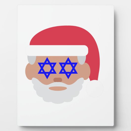 christmukah santa claus emoji fotoplatte (Vorderseite)