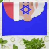 christmukah santa claus emoji geschirrtuch (Gefaltet)