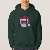 Christmukka santa claus emoji hoodie Sweatshirt (Vorderseite)