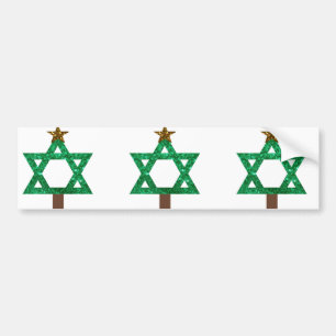 Christmukkah-Christbaum Autoaufkleber