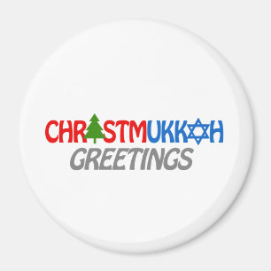 CHRISTMUKKAH GRÜSSE - .PNG MAGNET