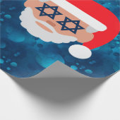 christmukkah santa emoji geschenkpapier (Ecke)