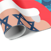 christmukkah santa emoji geschenkpapier (Rolleneckpunkt)