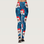 christmukkah santa emoji leggings (Rückseite)