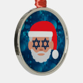 christmukkah santa emoji ornament aus metall (Rechts)