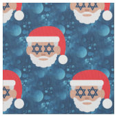 christmukkah santa emoji stoff (Nahaufnahme)