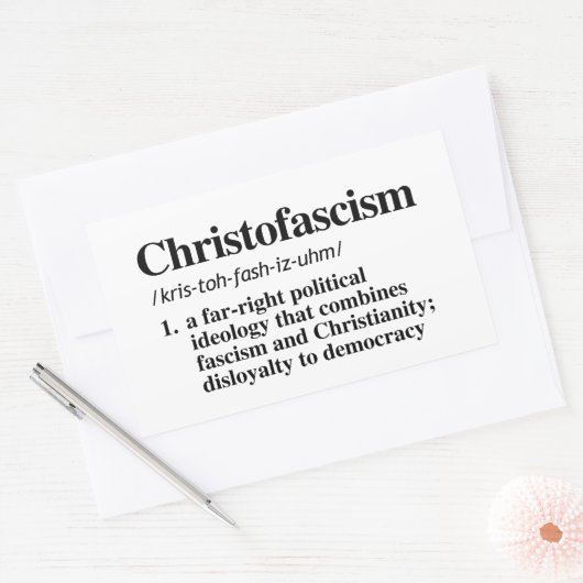 Christofismus Definition Rechteckiger Aufkleber (Umschlag)