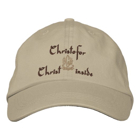 Christofor Name mit französischer Bedeutung Bestickte Kappe (Vorderseite)