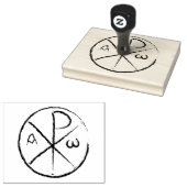 Christogram Chi-Rho Gummistempel (Stempel)