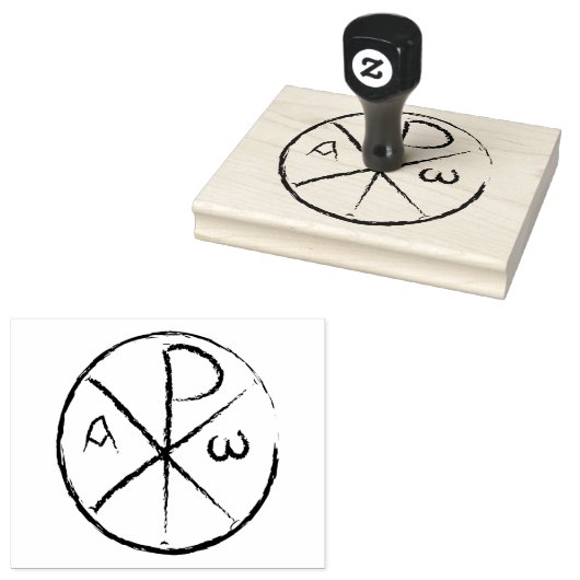 Christogram Chi-Rho Gummistempel (Stempel)