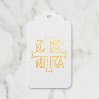 Christogram Foil Gift Tags Geschenkanhänger