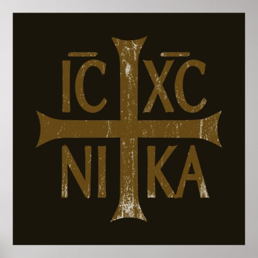 Christogram ICHC NIKA Poster (Vorne)
