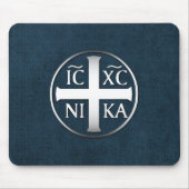 Christogram ICXC NIKA Jesus erobert Mousepad (Vorne)