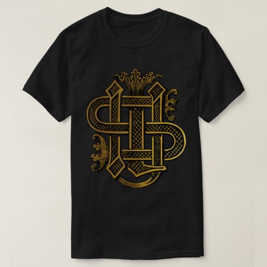 Christogram IHS Jesuits Jesus Christ Symbol T-Shirt (Design vorne)