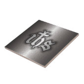 Christogram (IHS) Steel Fliese (Seite)