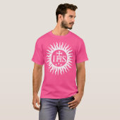 Christogram Jesuits Jesus Religious Title Symbol T-Shirt (Vorne ganz)