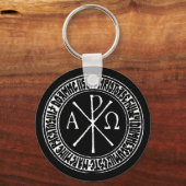 Christogram mit Jesus Gebet im rumänischen Schlüss Schlüsselanhänger (Vorderseite)