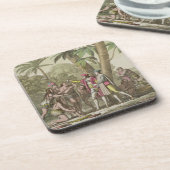 Christoph Kolumbus (1451-1506) mit gebürtigem Getränkeuntersetzer (Linke Seite)