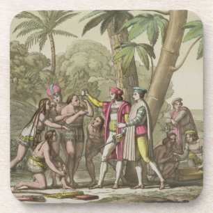 Christoph Kolumbus (1451-1506) mit gebürtigem Getränkeuntersetzer