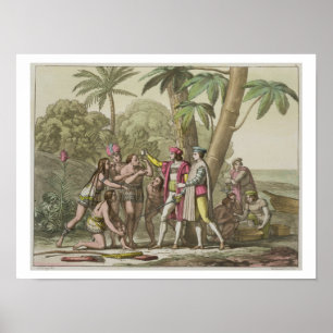 Christoph Kolumbus (1451-1506) mit gebürtigem Poster