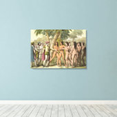 Christoph Kolumbus (1451-1506) mit Hernando Cor Leinwanddruck (Insitu (Holzboden))