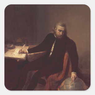 Christoph Kolumbus, 1839 Quadratischer Aufkleber