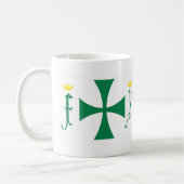 Christoph Kolumbus Flagge Kaffeetasse (Links)