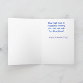 Christoph Kolumbus Gruß-Karte - Richtungen Karte (Innenseite)