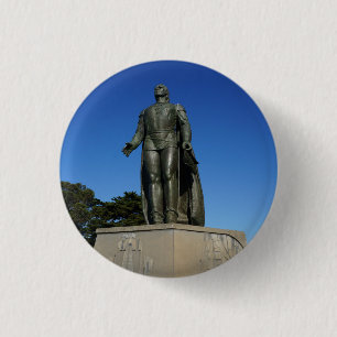 Christoph Kolumbus Statue Pinback Knopf Button