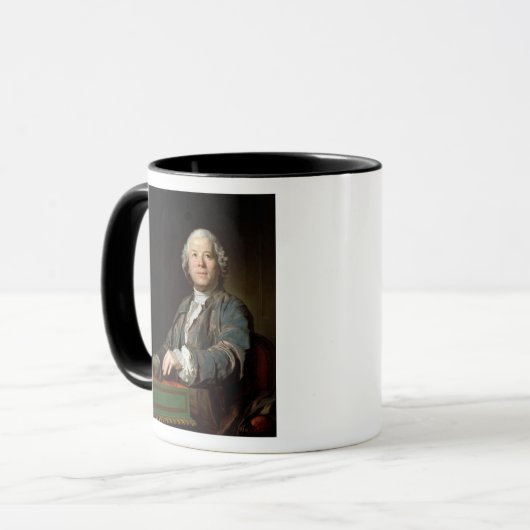 Christoph Willibald Gluck am spinet, 1775 Tasse (Vorderseite Links)