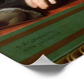 Christoph Willibald Gluck im Spinett, 1775 Poster (Ecke)
