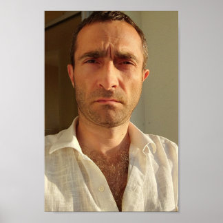 Christophe LEROY - Chemise blanche balcon Poster