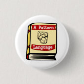 Christopher Alexander ein Muster-Sprachbuch-Button Button (Vorderseite)