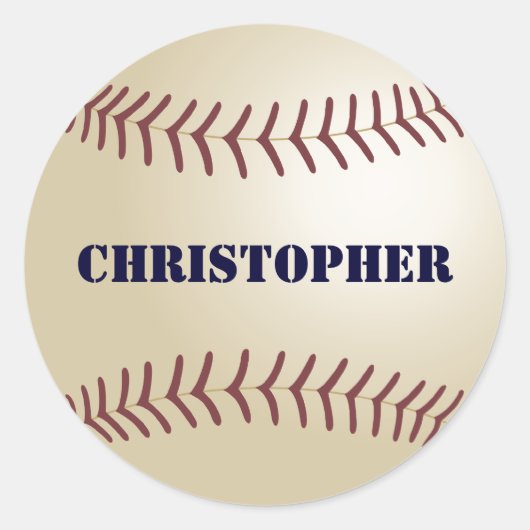 Christopher Baseball Sticker / Siegel (Vorderseite)