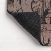 Christopher Colombus, der die Inseln entdeckt Mousepad (Ecke)