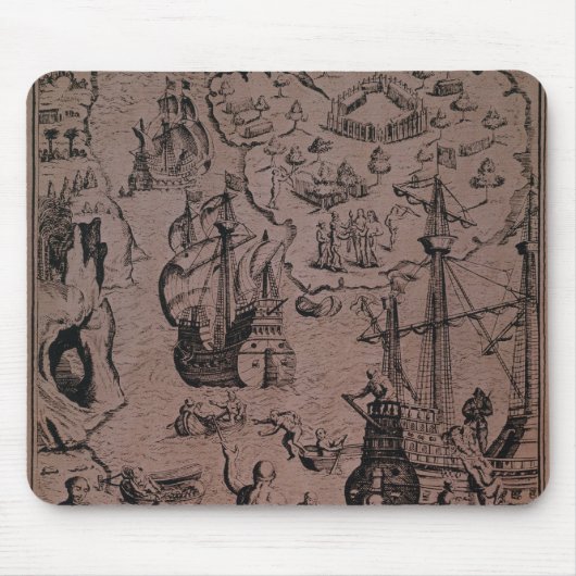 Christopher Colombus, der die Inseln entdeckt Mousepad (Vorne)