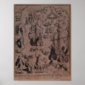 Christopher Colombus entdeckt Inseln Poster (Vorne)