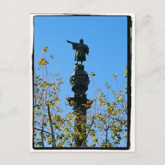 Christopher Columbus - Barcelona, Spanien Postcard Postkarte (Vorderseite)