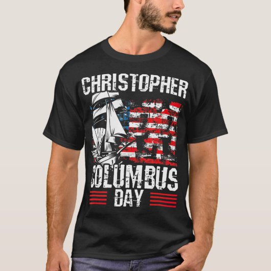 Christopher Columbus Day 1492 Italienischer Explor T-Shirt (Vorderseite)