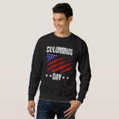 Christopher Columbus Day Flag America Columbus Sweatshirt (Vorne ganz)