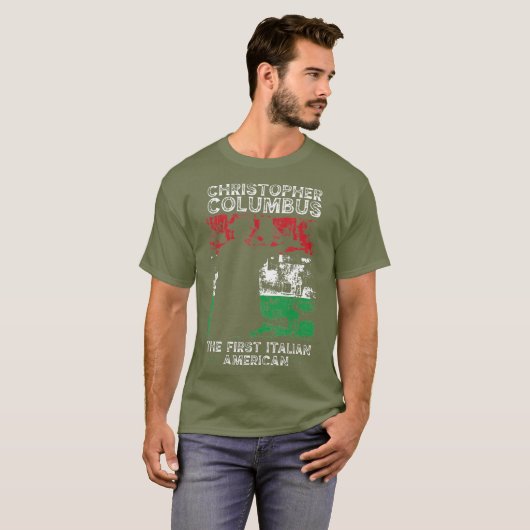 Christopher Columbus: Der erste italienische Ameri T-Shirt (Vorne ganz)