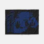 Christopher Columbus Explorer Of The New World Col Fleecedecke (Vorderseite (Horizontal))
