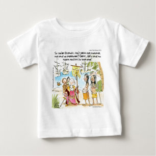 Christopher Columbus Immigriert nach Amerika Funny Baby T-shirt