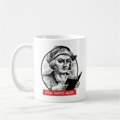 Christopher Columbus liest verbotene Bücher Kaffeetasse (Links)